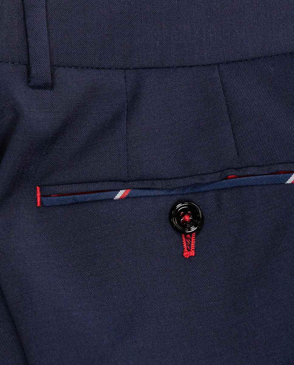Pantalón Traje Liso Marino Coordinado - Imagen 7
