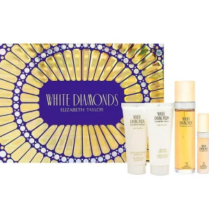 Set Perfume Elizabeth Taylor White Diamonds 4 Pzs