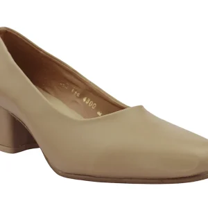 Zapatillas Luna Rosa Zapatilla Formal Cerrada Beige 4300 Para Mujer