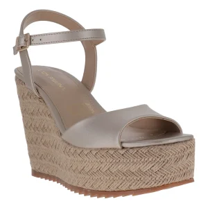 Sandalias Lady Paulina Zapatilla Plata Dama 28101 Para Mujer