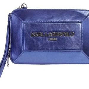 Bolso Karl Lagerfeld Azul Metalico Lh