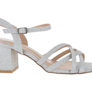 Zapatillas Roze Plateado Abierta 24I582 Para Mujer