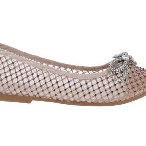 Zapatos Roze Flats Dama 24283K Para Mujer