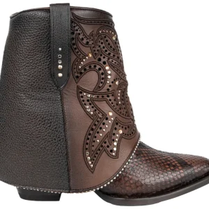 Botas Cuadra Pitón Para Mujer