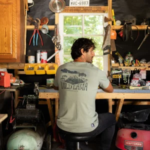 Polera Vetiver Orgánica Verde Hombre