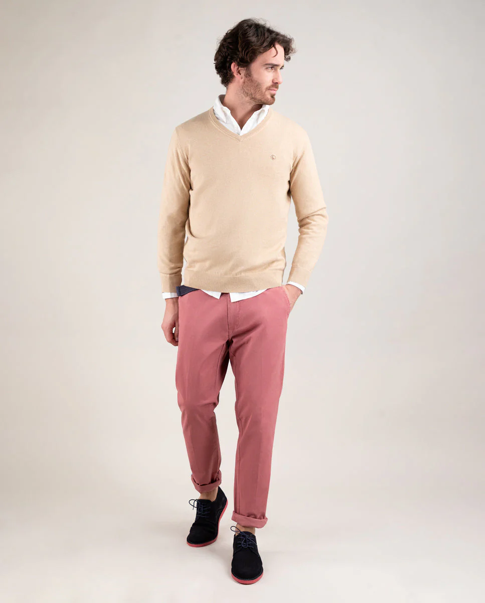 Pantalón Chino Básico Terracota