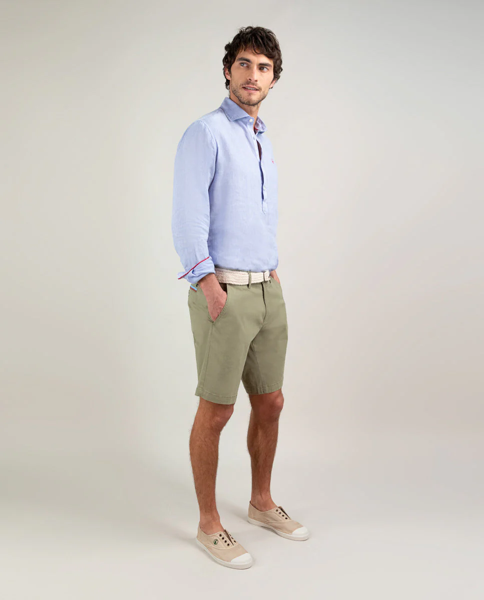 Bermuda Básica Kaki - Imagen 4