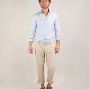 Pantalón Chino Pinzas Beige