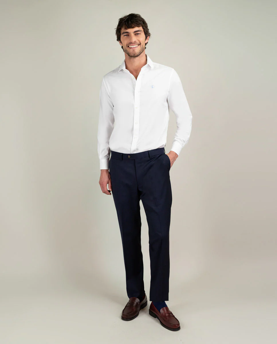 Pantalón Coordinado Liso Lavable Marino