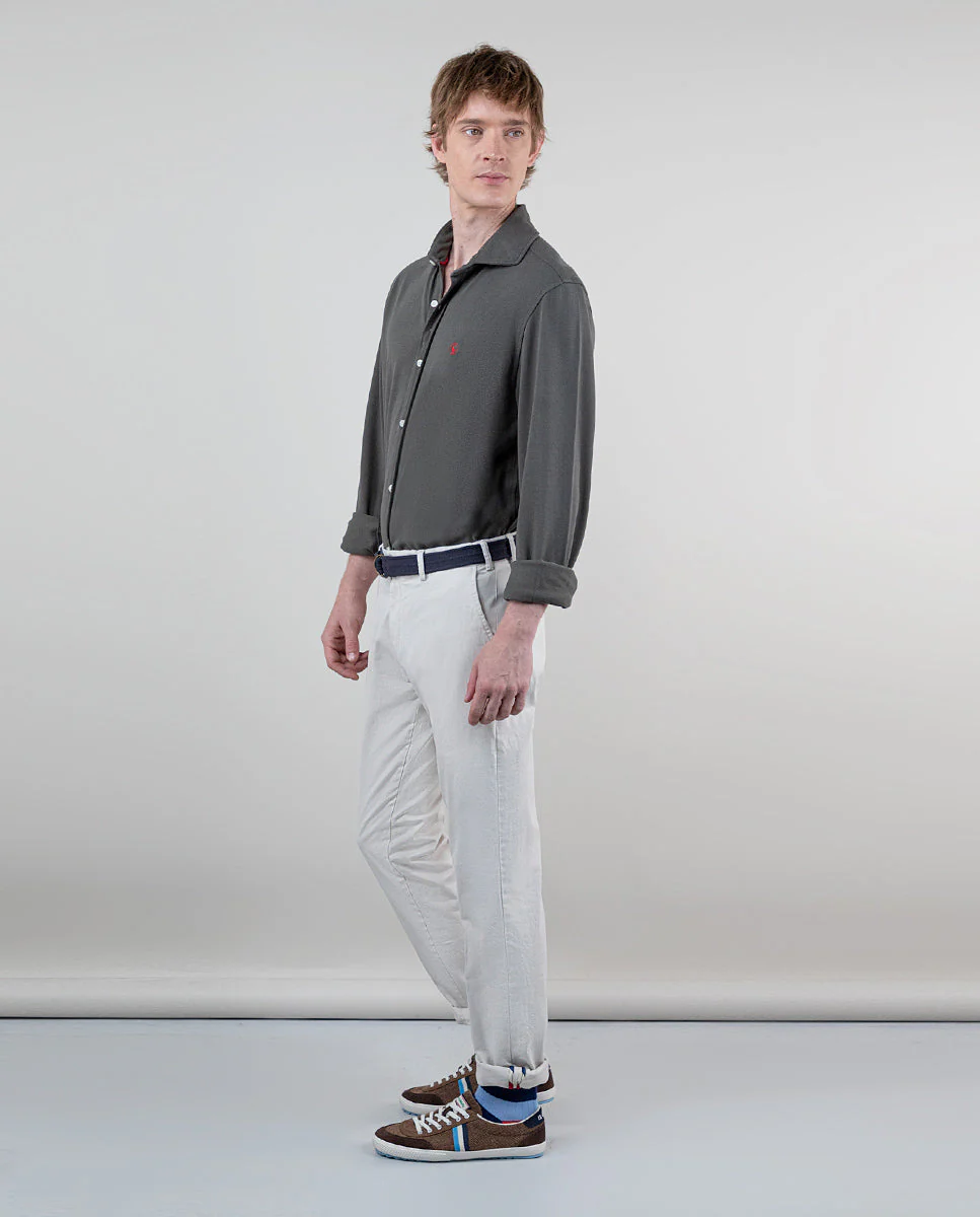 Pantalón Chino Básico Crudo - Imagen 3