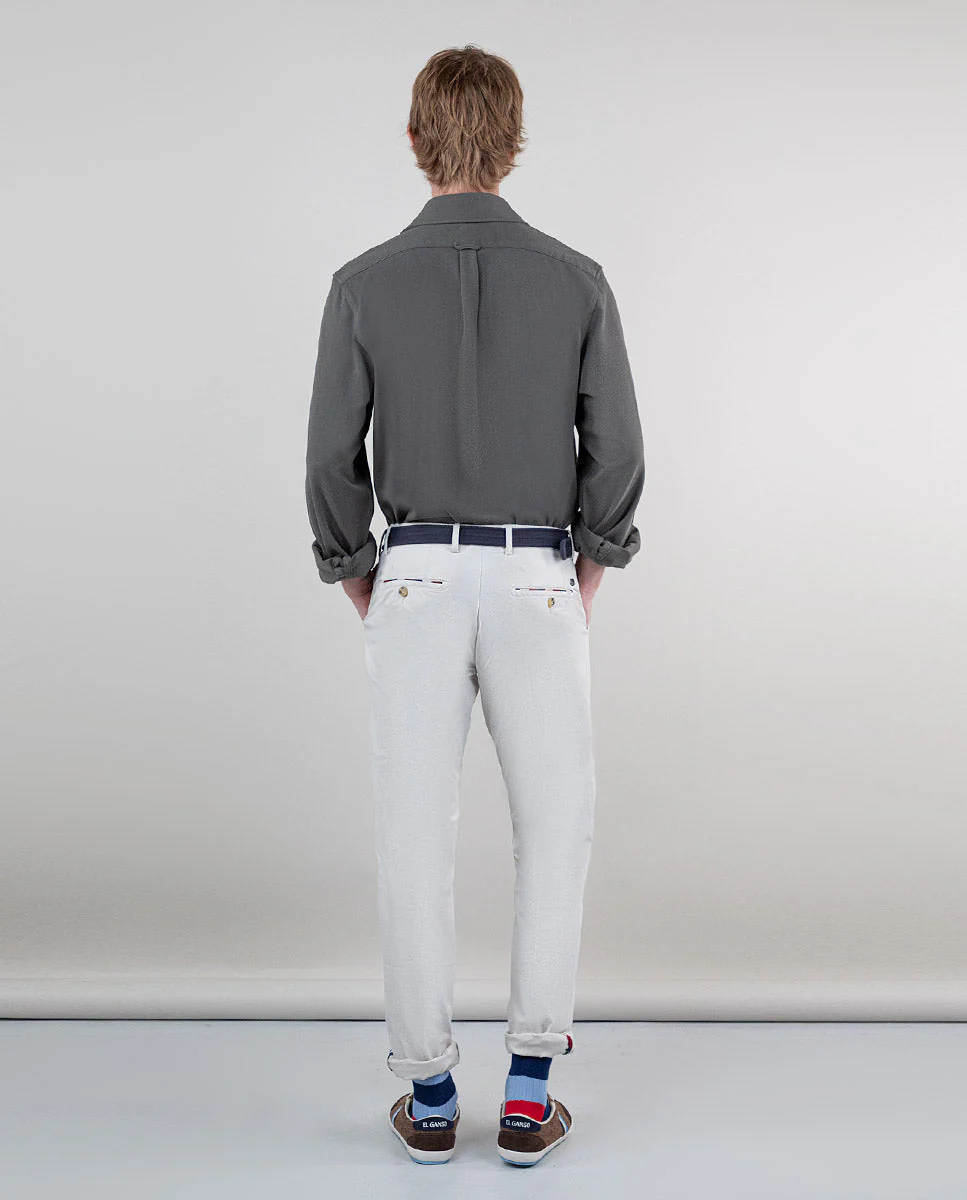 Pantalón Chino Básico Crudo - Imagen 4