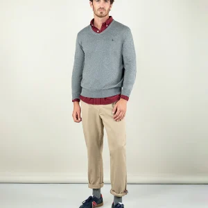 Pantalón Chino Pinza Beige