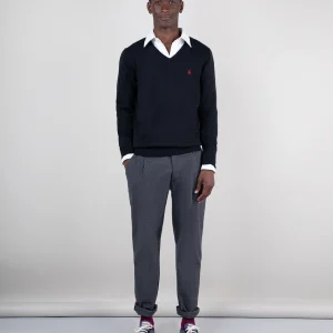 Pantalón Franela Pinzas Gris