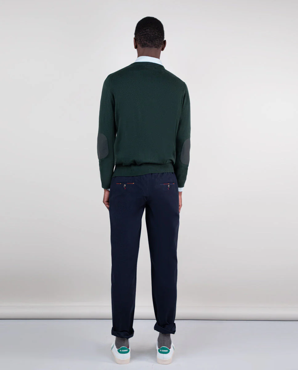 Pantalón Franela Pinzas Marino - Imagen 5