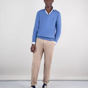 Pantalón Franela Pinzas Tostado