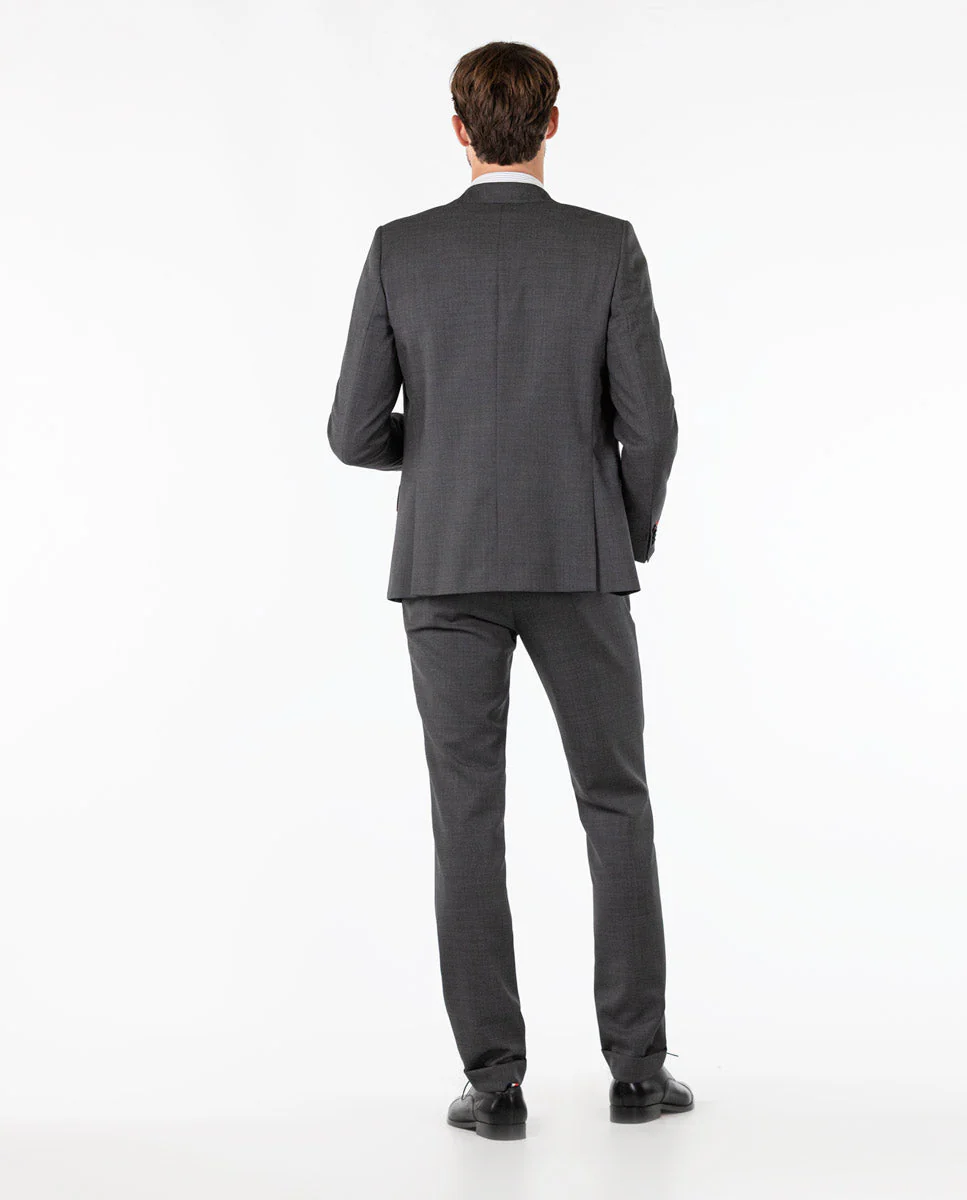 Pantalón Traje Ojo de Perdiz Gris Coordinado - Imagen 6