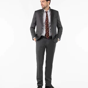 Pantalón Traje Ojo de Perdiz Gris Coordinado