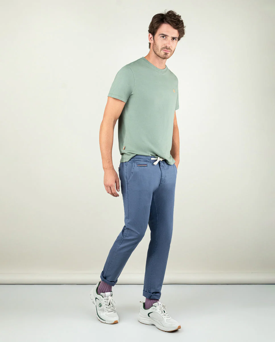 Pantalón Judo Cordones Azul