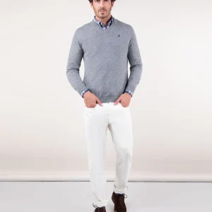 Pantalón Denim Crudo