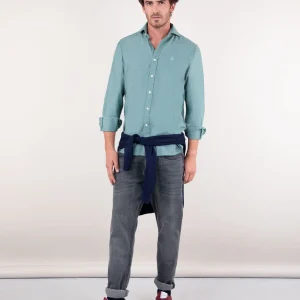 Pantalón Denim Gris Antracita