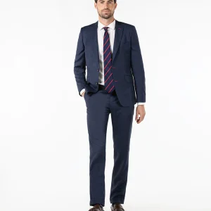 Americana Traje Ojo de Perdiz Marino Coordinado