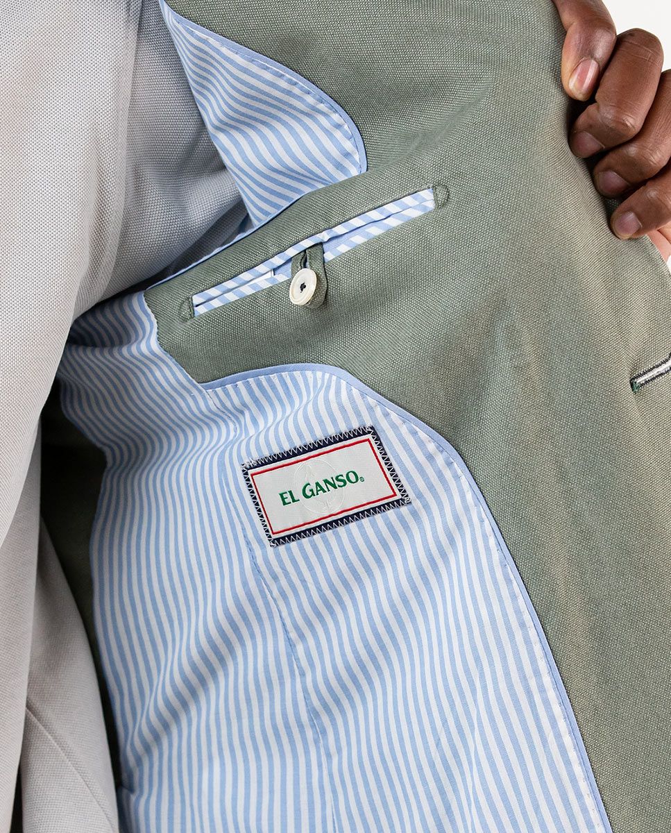 Americana Algodón Lavado Verde - Imagen 9