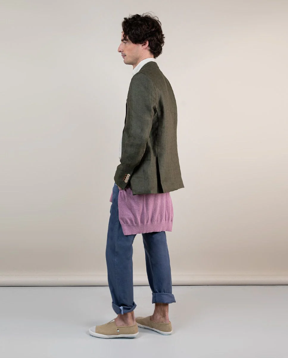 Americana Lino Verde - Imagen 5