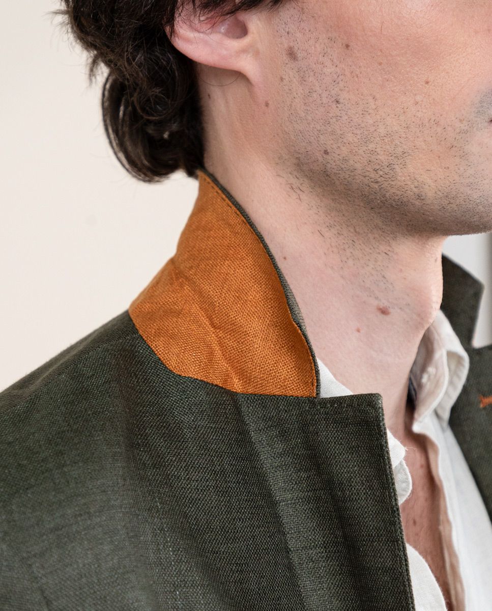 Americana Lino Verde - Imagen 7