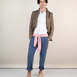 Americana Lino Lavado Topo