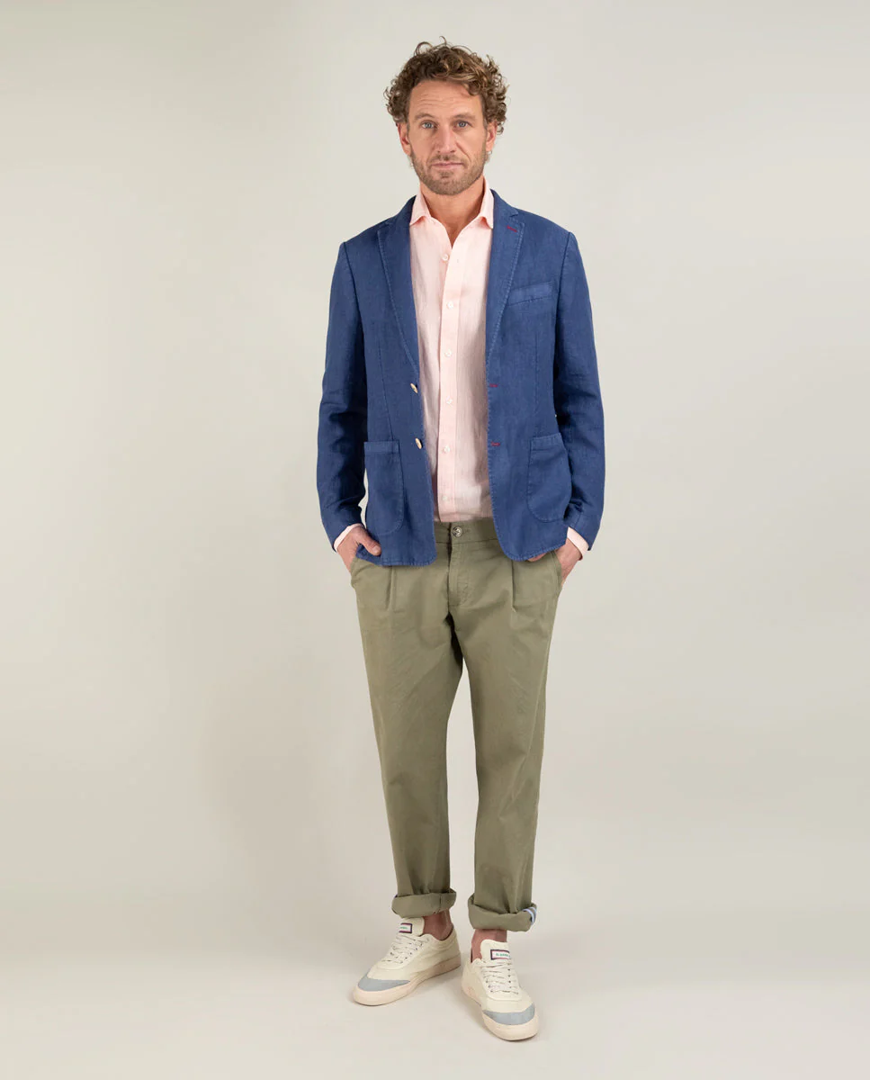 Americana Lino Garment Dyed Marino