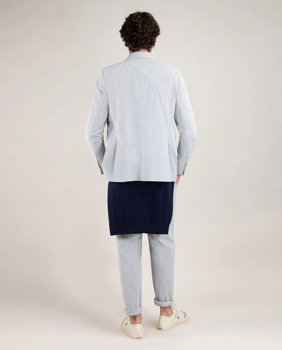 Americana Seersucker Azul - Imagen 6