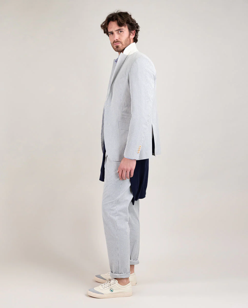 Americana Seersucker Azul - Imagen 4