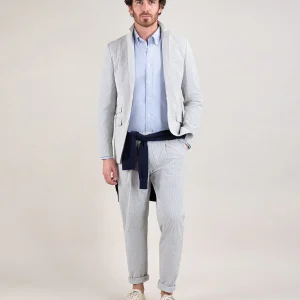 Americana Seersucker Azul