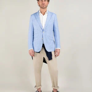 Americana Lino Oxford Azul