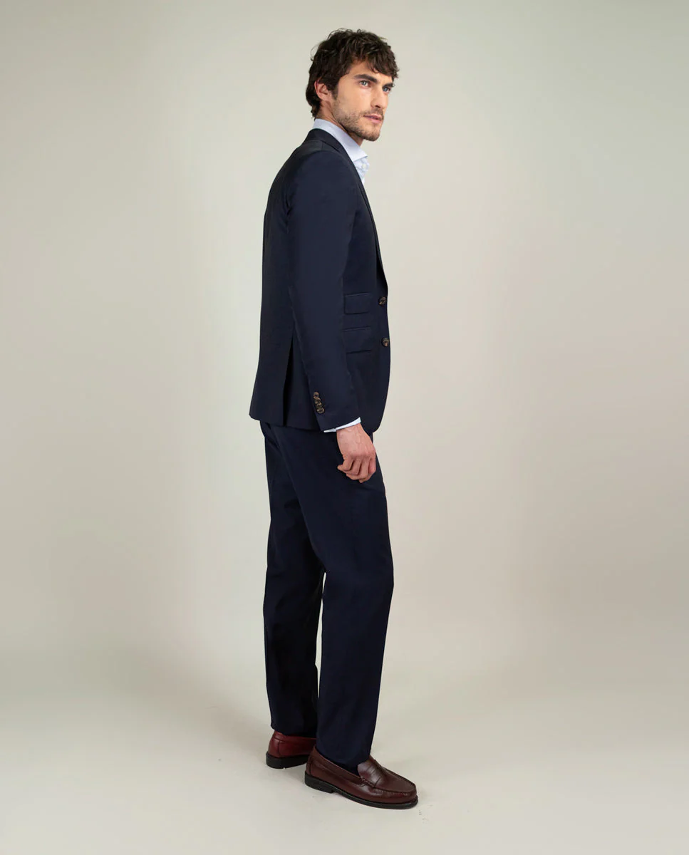 Americana Coordinada Liso Lavable Marino - Imagen 7