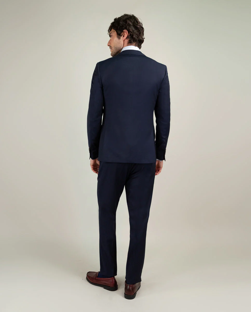 Americana Coordinada Liso Lavable Marino - Imagen 6