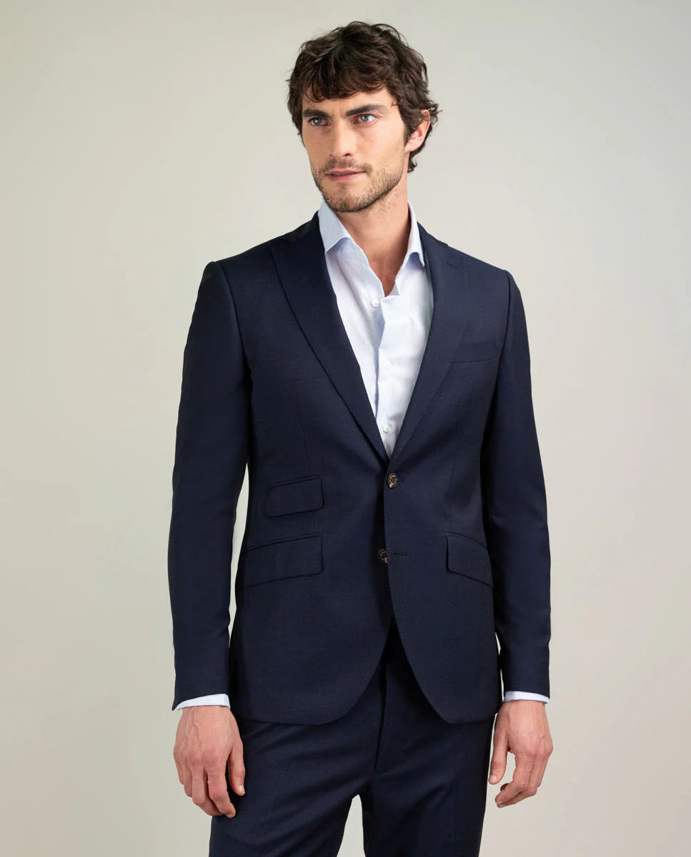 Americana Coordinada Liso Lavable Marino - Imagen 8