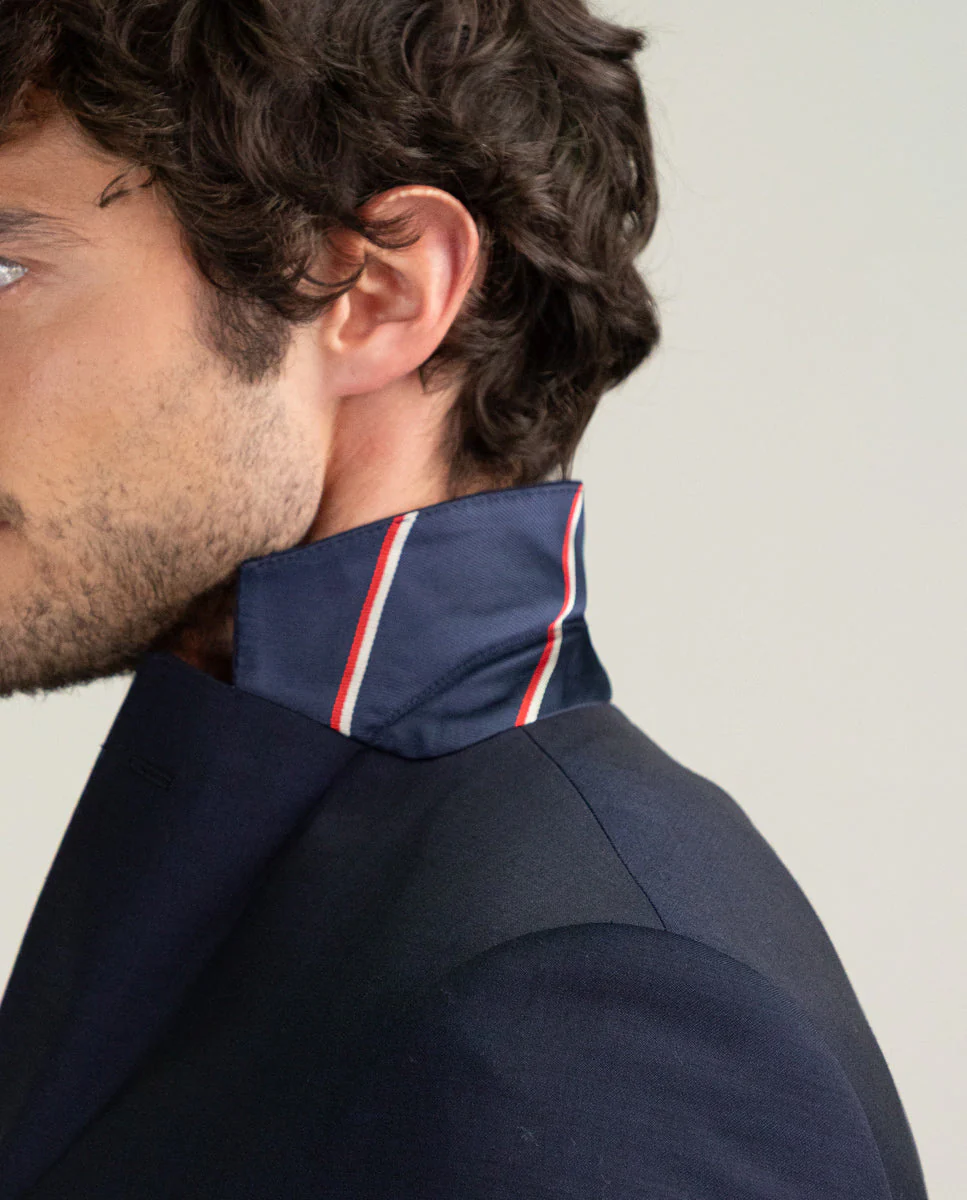 Americana Coordinada Liso Lavable Marino - Imagen 3