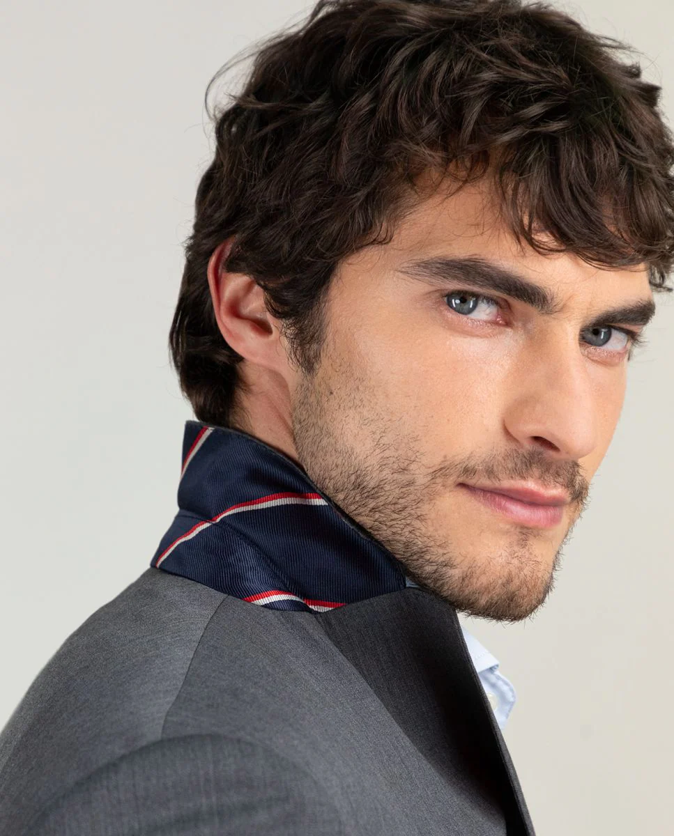 Americana Coordinada Liso Lavable Gris - Imagen 7