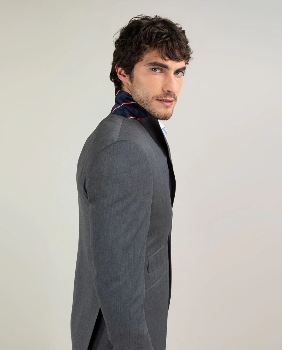 Americana Coordinada Liso Lavable Gris - Imagen 6