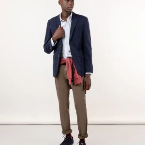 Americana Lana Espiga Marino