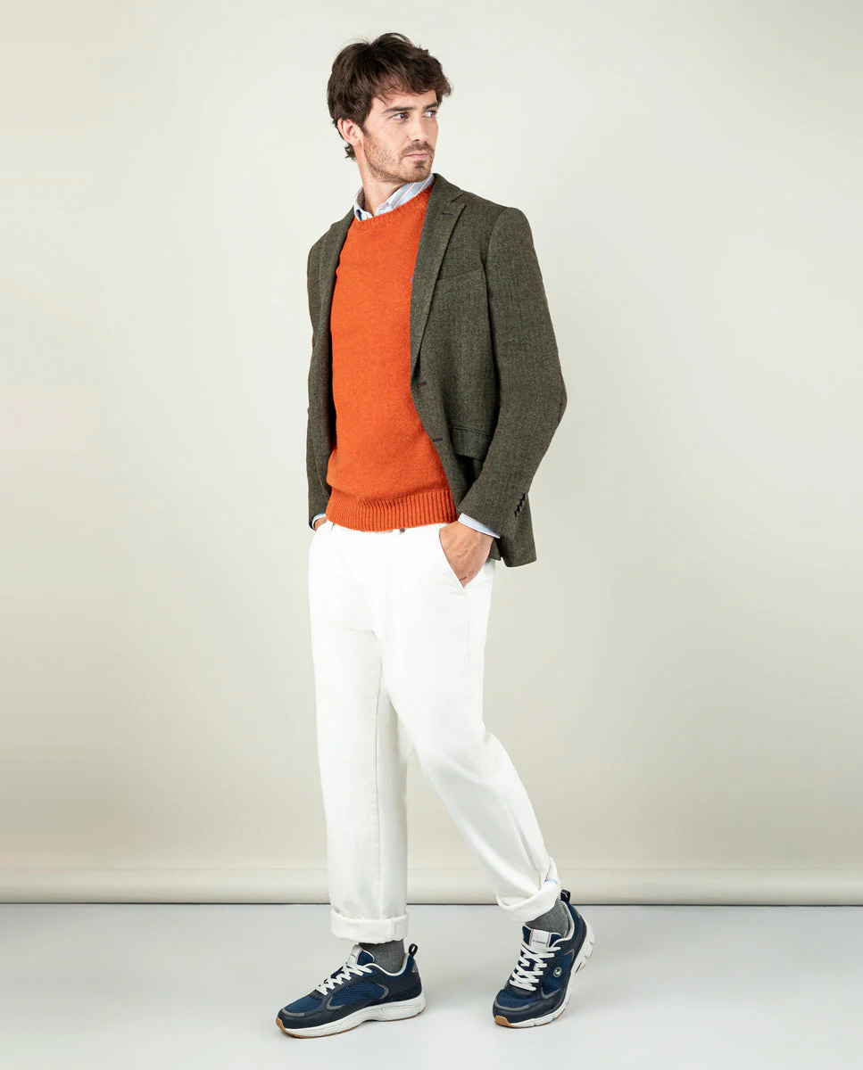 Americana Espiga Lana Verde - Imagen 4