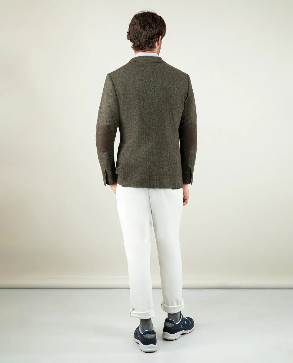 Americana Espiga Lana Verde - Imagen 8