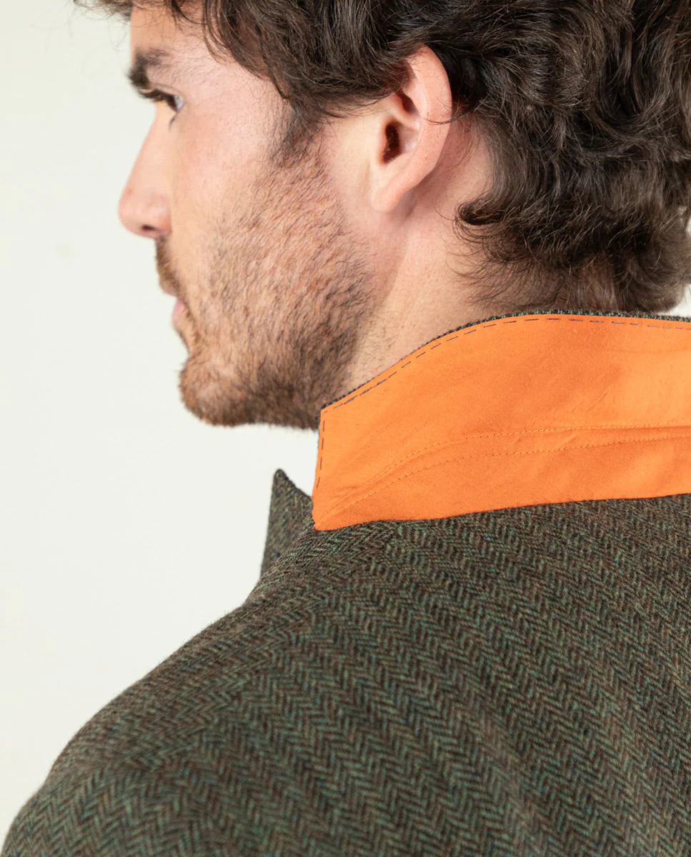 Americana Espiga Lana Verde - Imagen 6