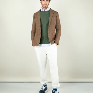 Americana Espiga Lana Camel