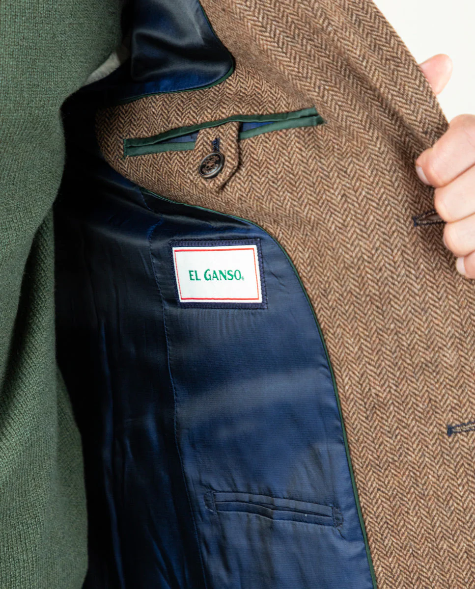 Americana Espiga Lana Camel - Imagen 9