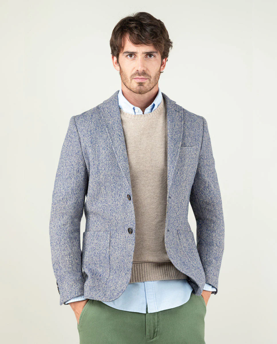 Americana Lana Espiga Azul - Imagen 3