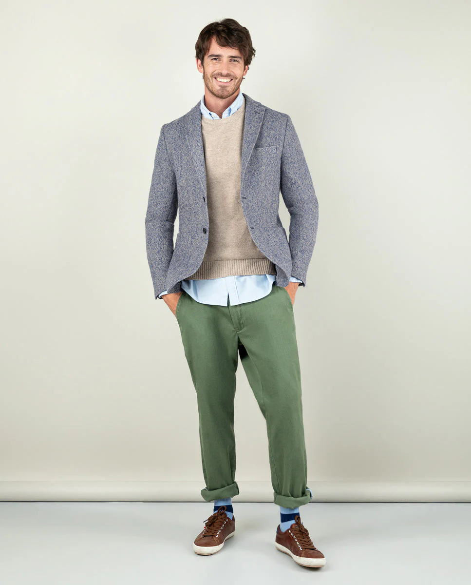 Americana Lana Espiga Azul - Imagen 4