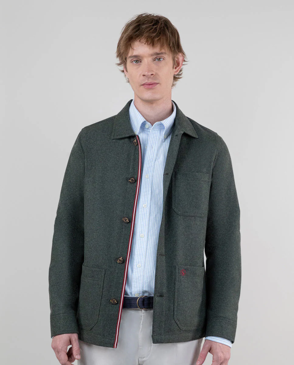 Sobrecamisa Lana Verde - Imagen 6