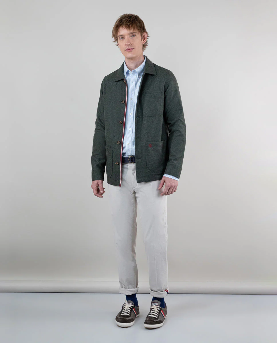 Sobrecamisa Lana Verde - Imagen 5